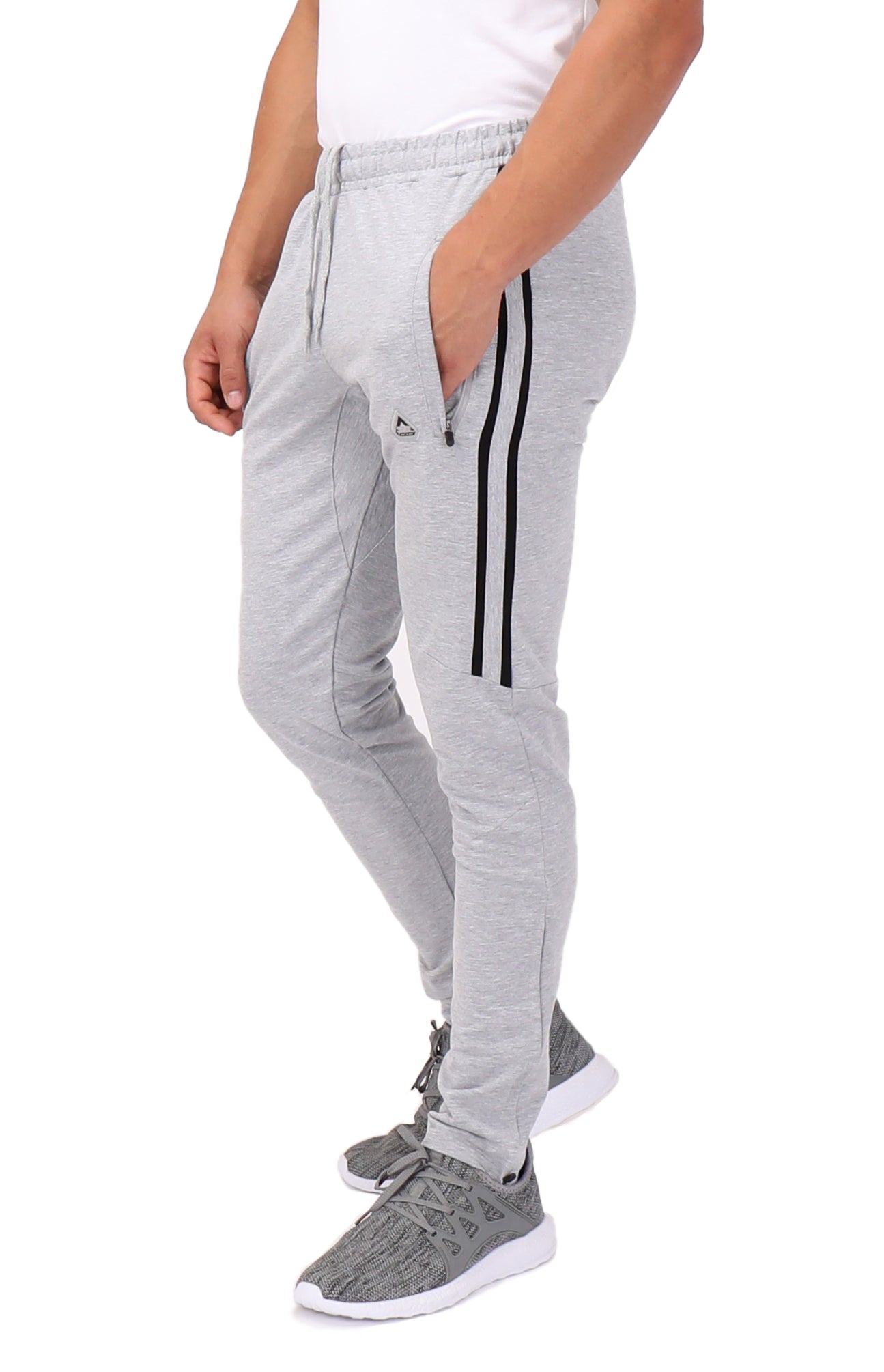 Ultimate Flex Jogger Sweatpants - (Regular Fit) 30 Light Grey Heather Black