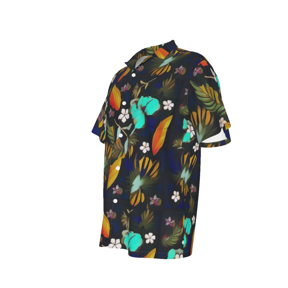 All-Over Print Men's Hawaiian Shirt With Pocket