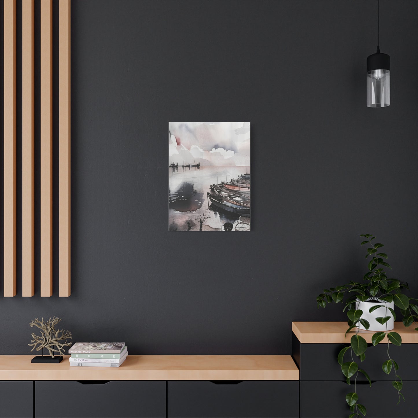 Serene Coastal Canvas Art Print, Nautical Decor, Wall Art, Beach House Decoration, Gift for Ocean Lovers, Bohemian Home