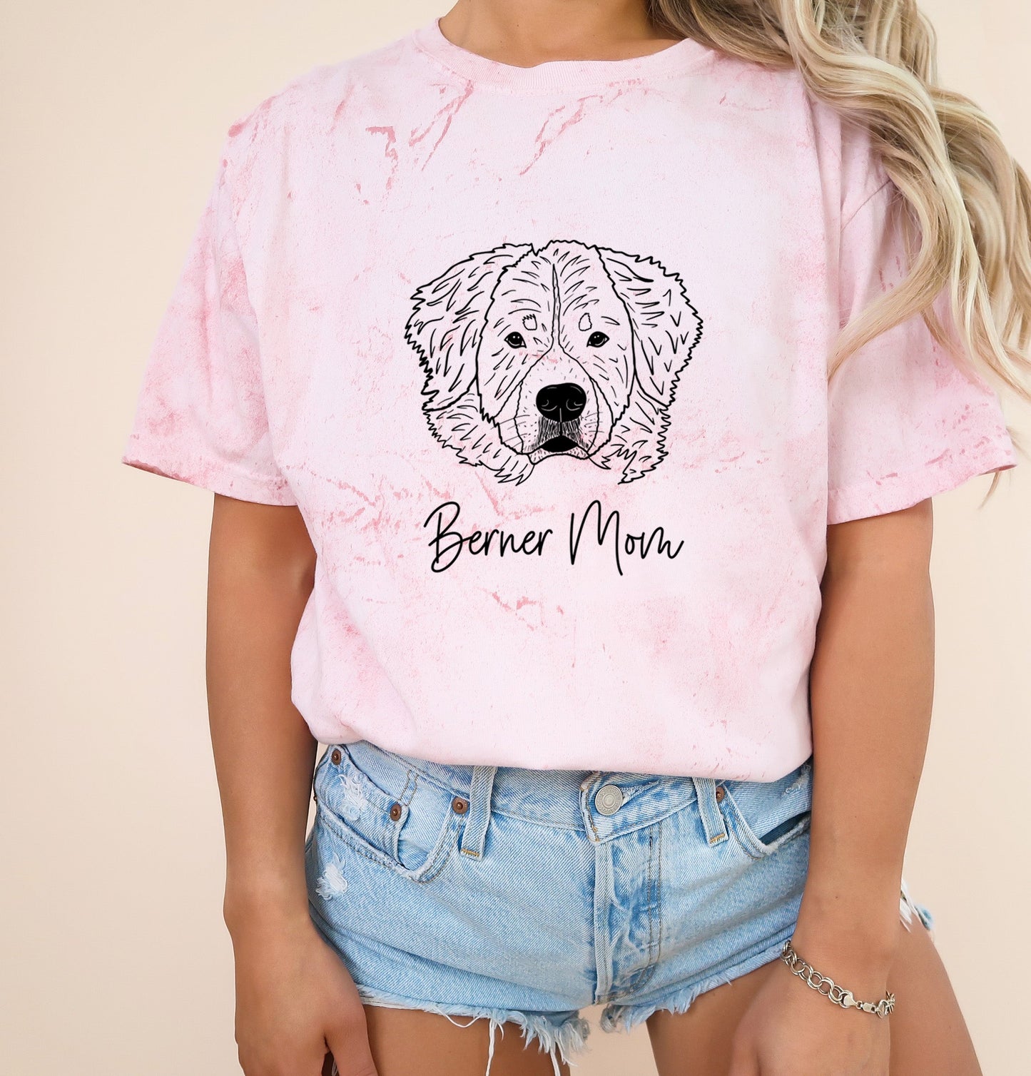 Berner Mom Bernese Mountain Dog Dog Mom Comfort Colors T Shirt Clay