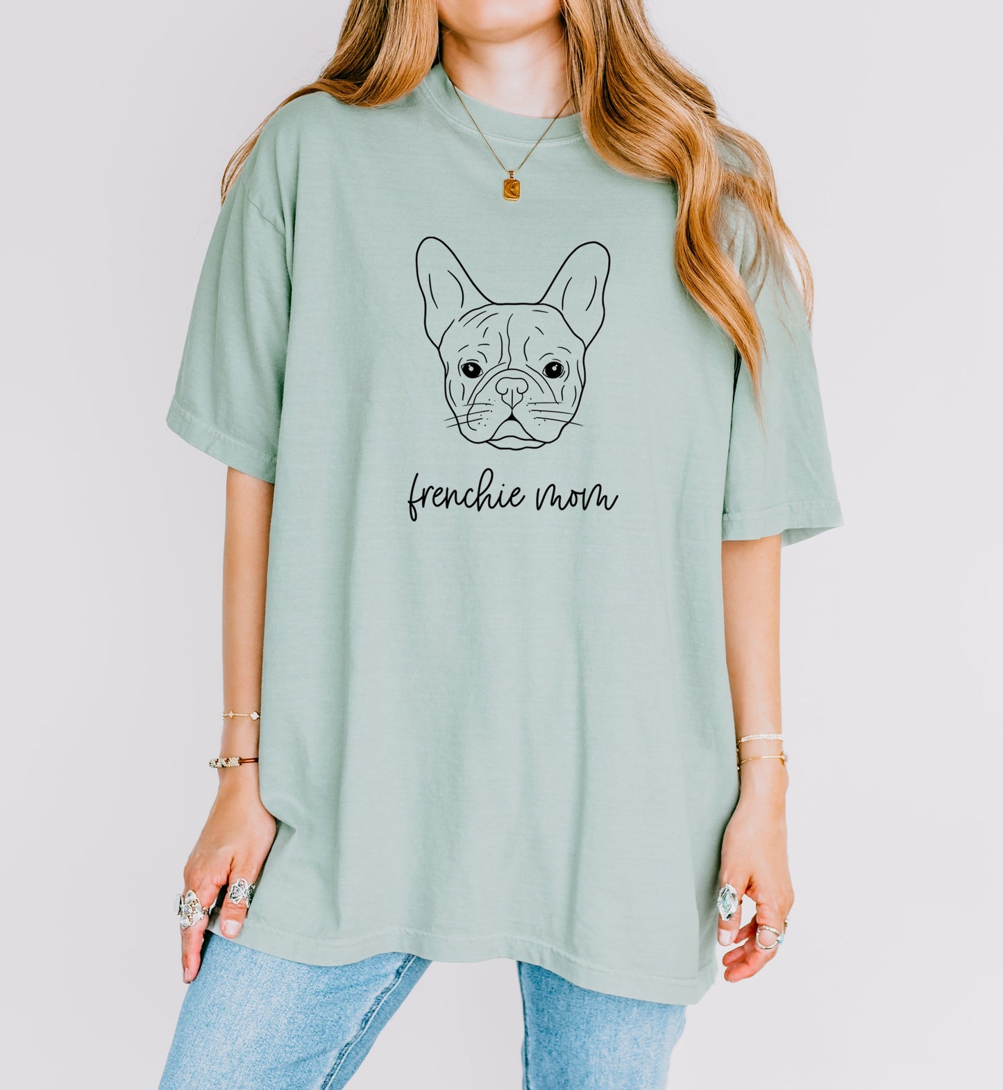 Frenchie Mom French bulldog Dog Mom Comfort Colors T Shirt Bay