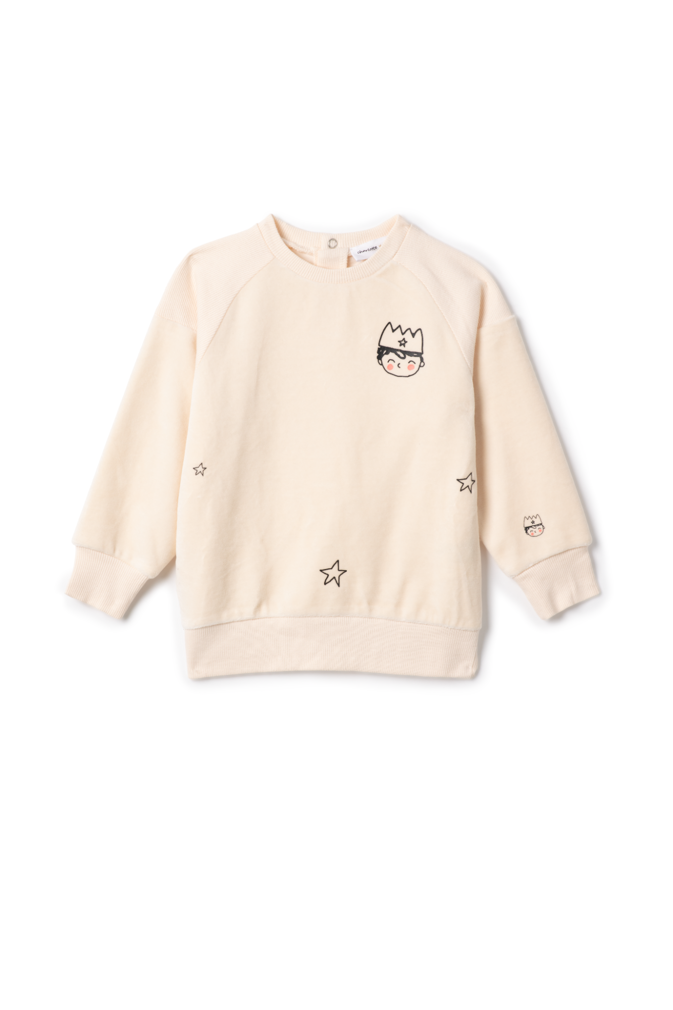 Prince Print Sweatshirt Cream