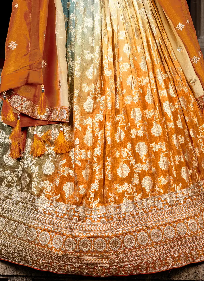Silk Sequins Embroidered Lehenga Choli