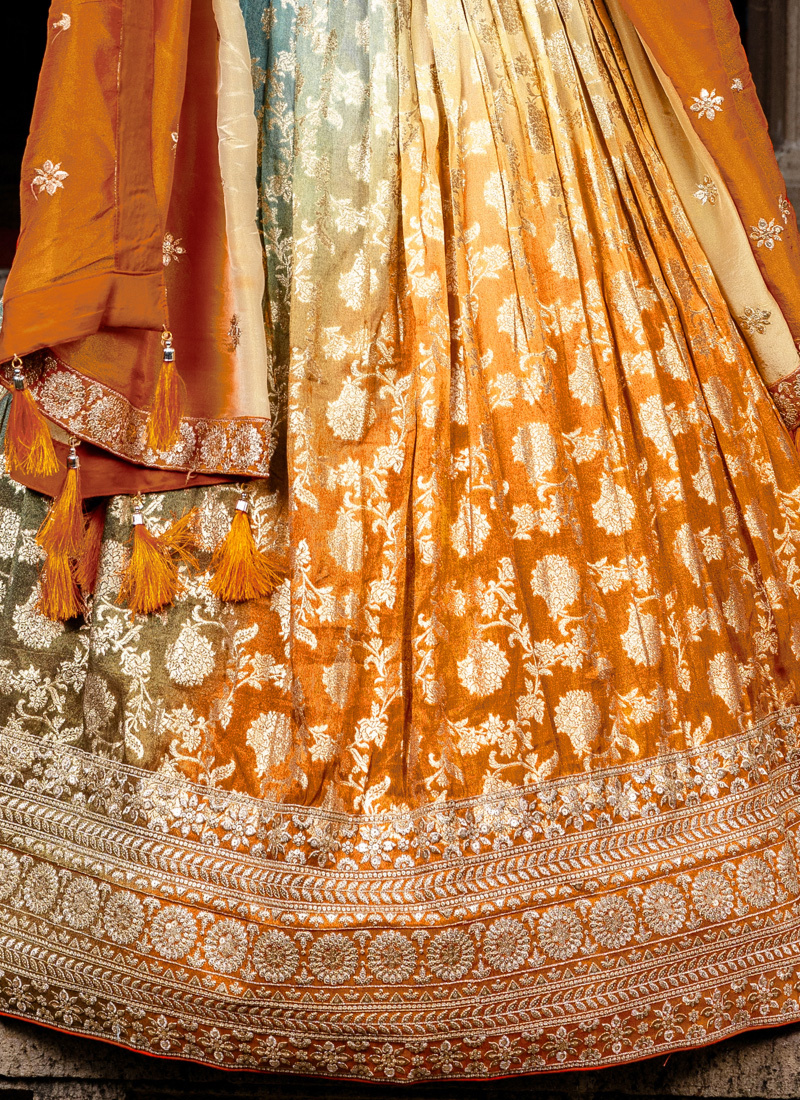 Silk Sequins Embroidered Lehenga Choli