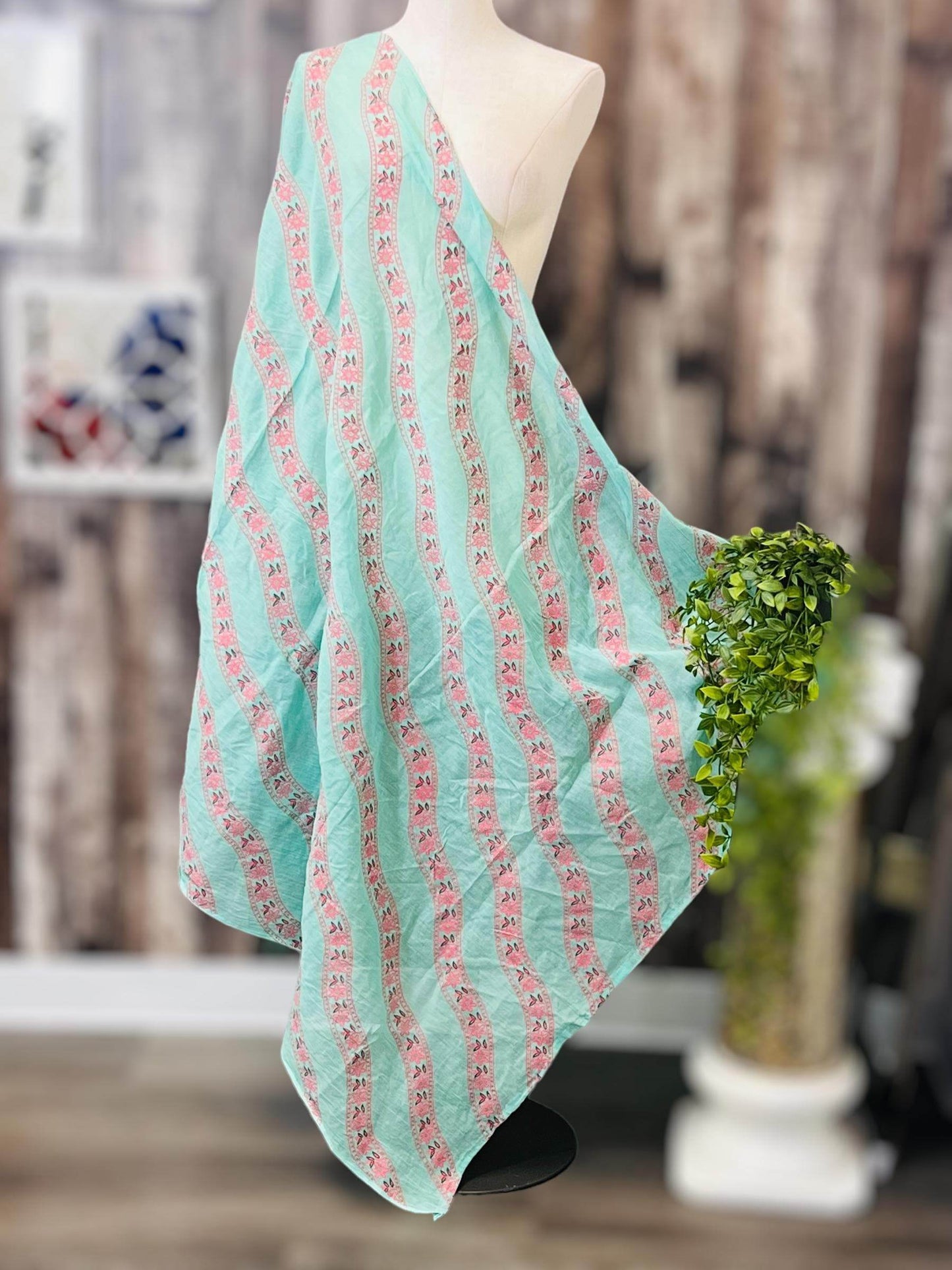 Printed cotton dupatta