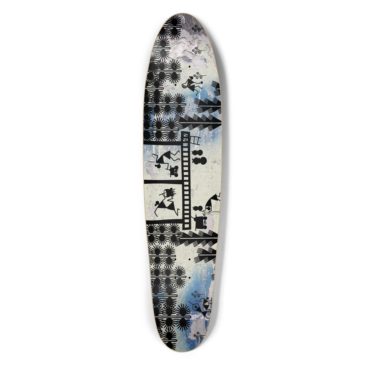 Indian tribal life Longboard Deck