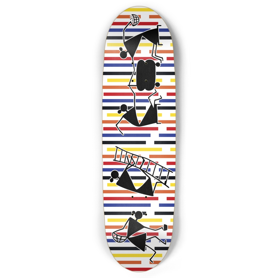 Tribal celebration football shape Retro Deck