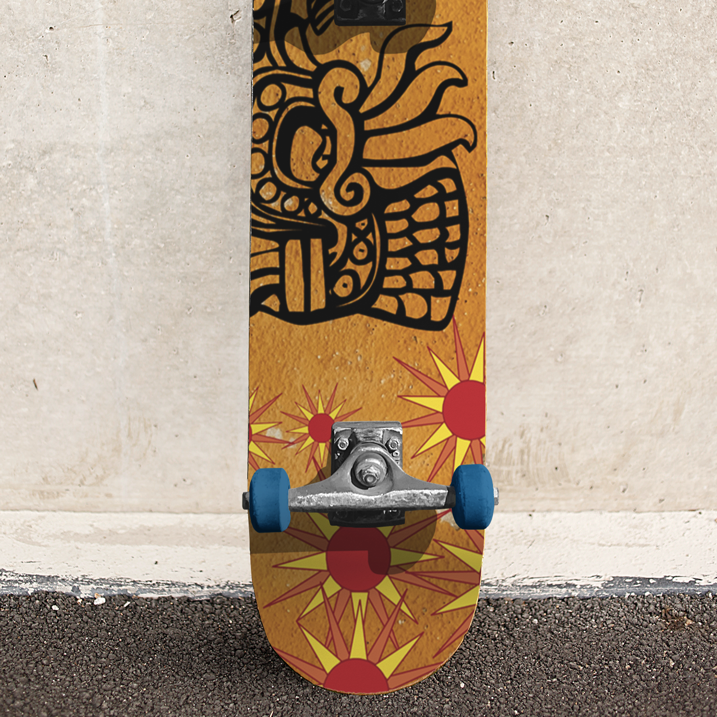 8 3/4" Skates Complete Heraldic Popsicle Skateboard
