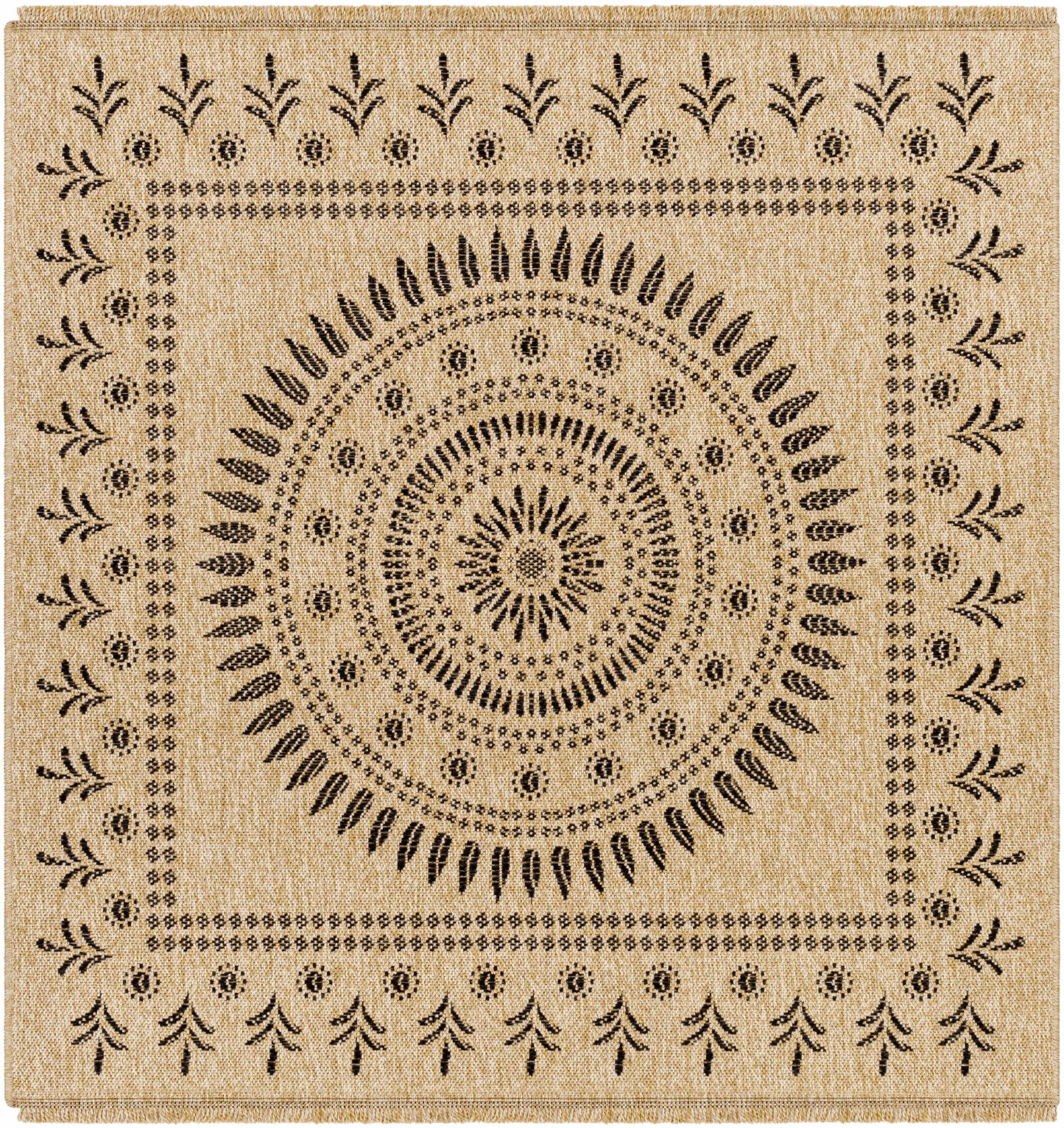 Beata Round Faux Jute Rug 7'10" Square