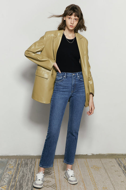 Activity Grrrl High Rise Kick Crop Jeans HJ017 Once in Lifetime