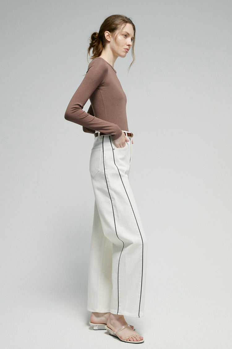 Crush Curve Ankle Jeans HJ052