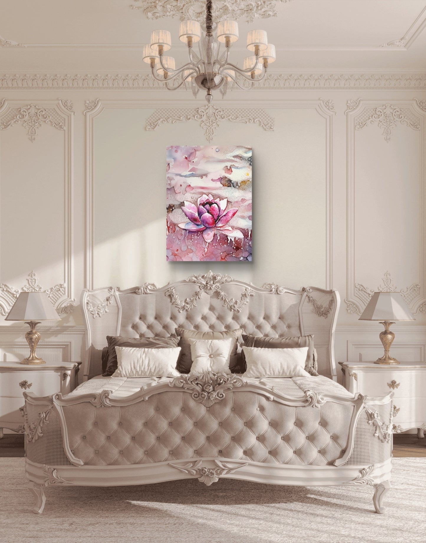 Multi-Color Fine Art Print, Lotus Flower Wall Decor, Home Decor, Gift for Art Lovers, Meditation Room Decor, [...]