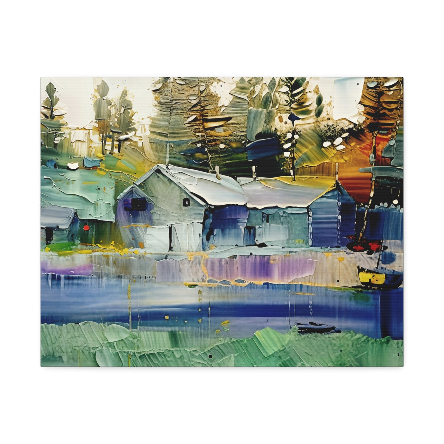 Serene Landscape Canvas Print – Tranquil Wall Art for Home | Nature-Inspired Decor | Ideal Gift for Art & Nature Lovers