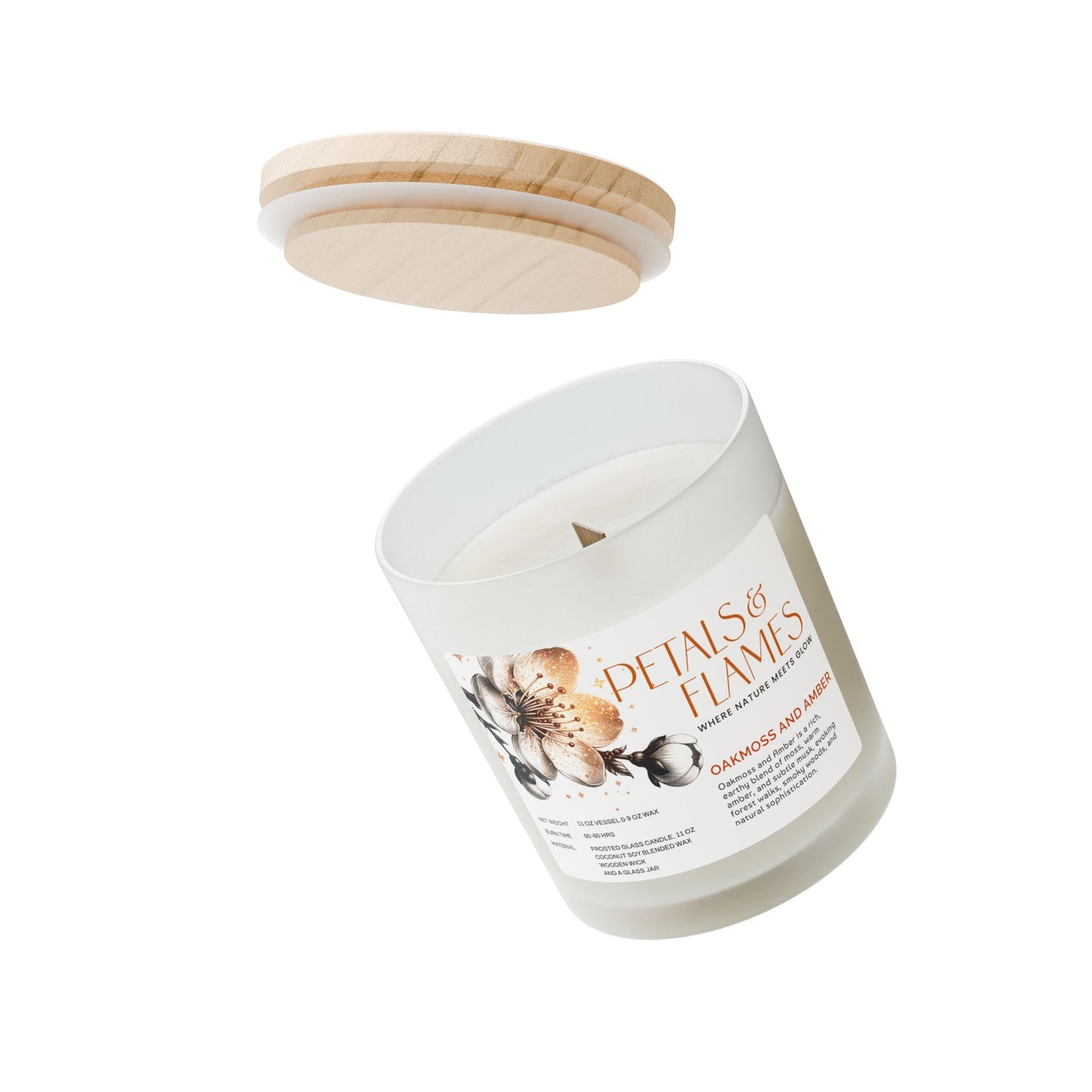 Oakmoss & Amber Candle – Natural, Cozy, Eco-Friendly Gift