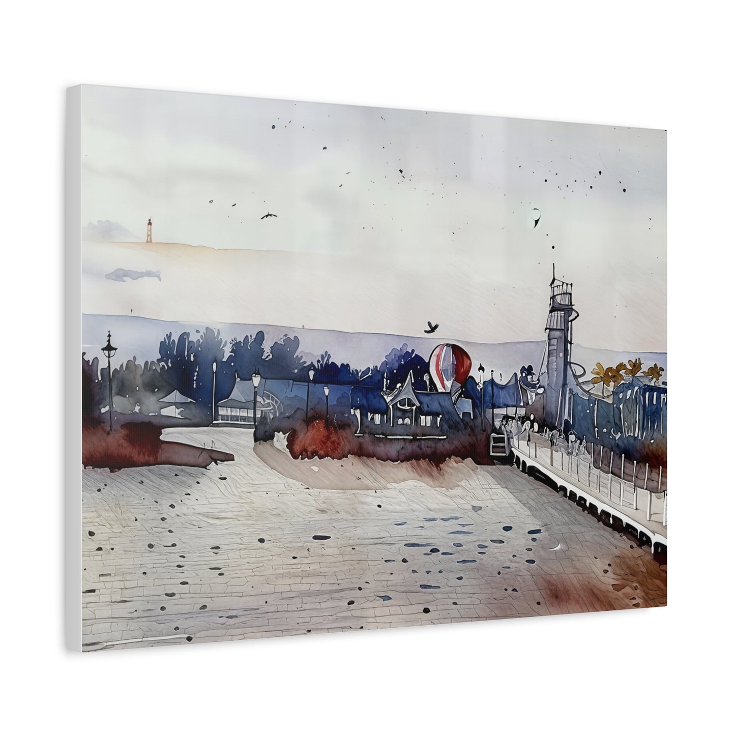 Scenic Wall Art Canvas, Beach Decor, Nautical Home Accent, Coastal Artwork, Gift for Nature Lovers