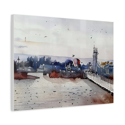 Scenic Wall Art Canvas, Beach Decor, Nautical Home Accent, Coastal Artwork, Gift for Nature Lovers