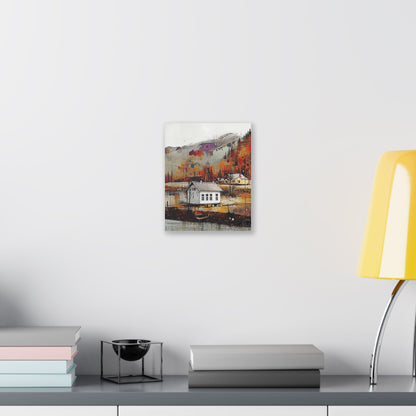 Artistic Canvas Wall Decor, Cozy Home Vibes, Gift for Art Lovers, Rustic Wall Art, Fall Decor, Perfect for Living Room