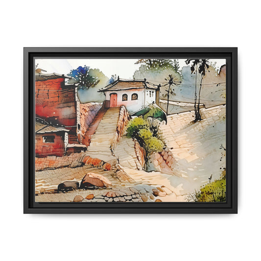 Framed Canvas Print, Colorful Wall Art, Home Decor, Unique Gift, Art Lovers, Living Room Decoration