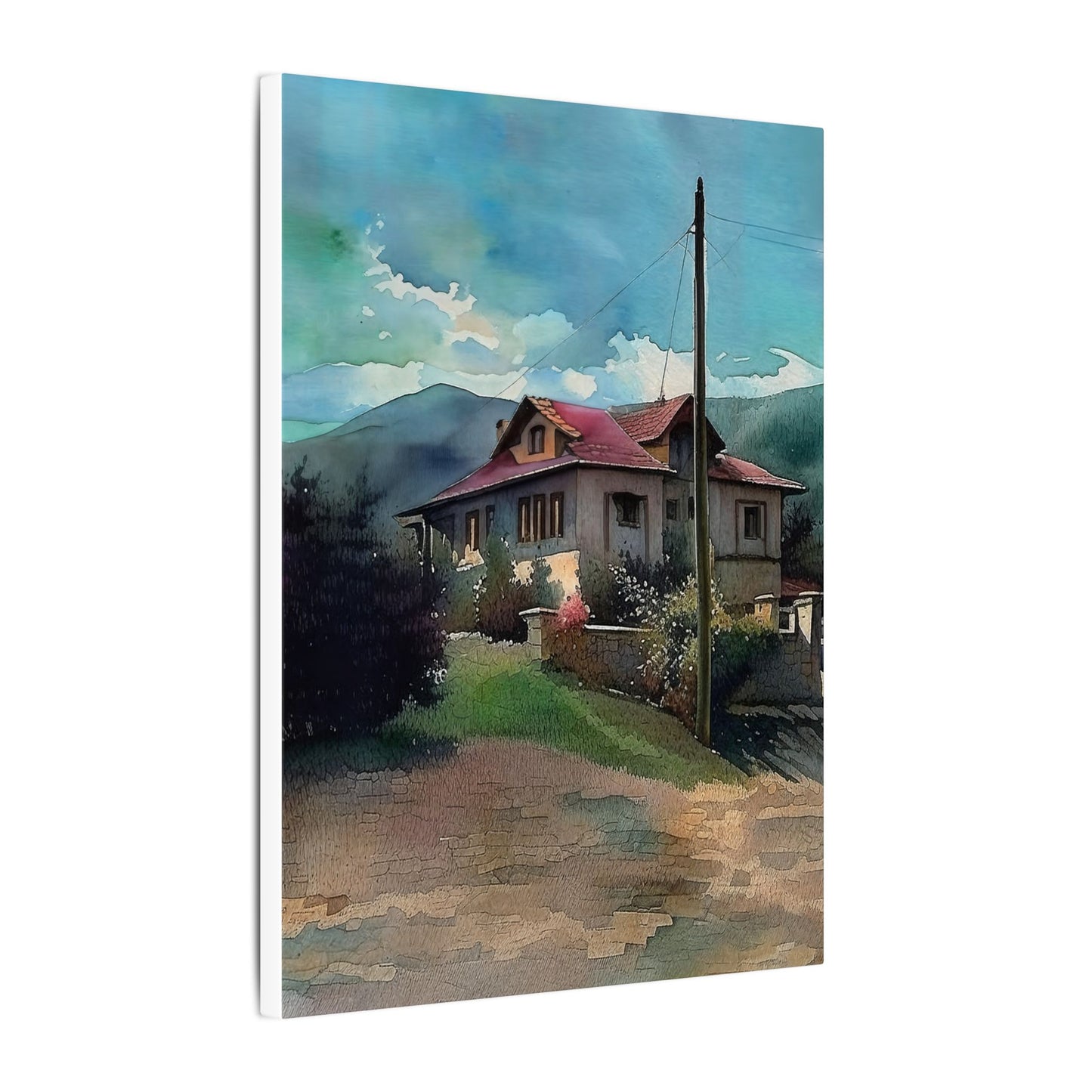 Artistic Stretched Canvas Print, Home Decor, Wall Art, Gift for Art Lovers, Nature Inspired, Landscape Artwork