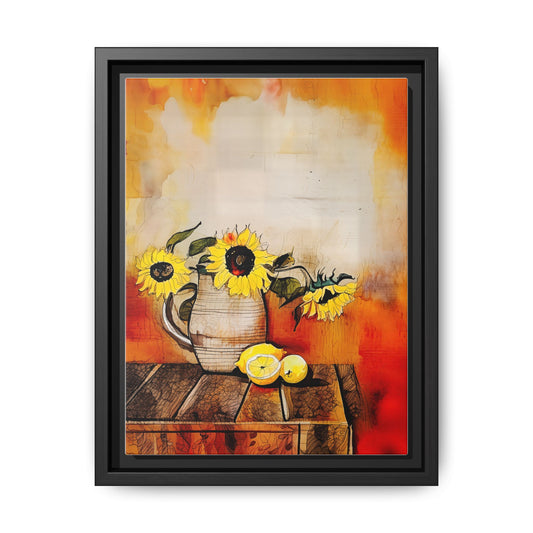 Vibrant Floral Wall Art, Sunflower Canvas Print, Home Décor, Kitchen Art, Gift for Her, Mother's Day Decoration, Bright Colors