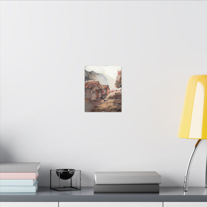 Serene Landscape Wall Art, Canvas Print, Rustic Decor, Home Office Wall Hanging, Nature Scene, Gift for Nature Lovers