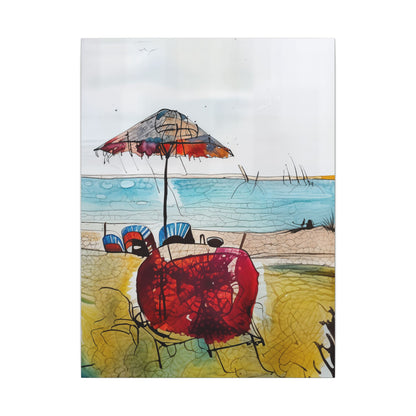 Beach Vibes Canvas Wall Art, Coastal Decor, Summer Artwork, Beach House Style, Home Decoration