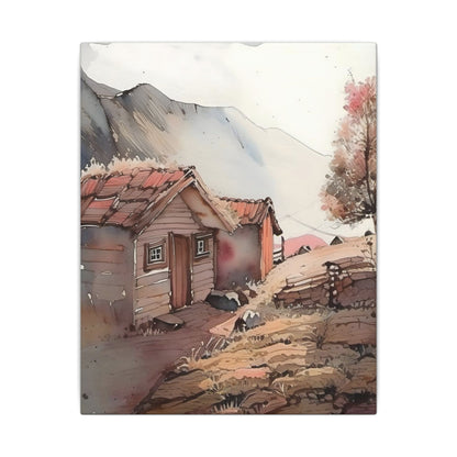 Serene Landscape Wall Art, Canvas Print, Rustic Decor, Home Office Wall Hanging, Nature Scene, Gift for Nature Lovers