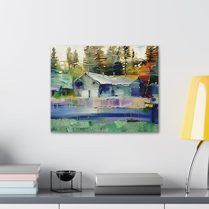 Serene Landscape Canvas Print – Tranquil Wall Art for Home | Nature-Inspired Decor | Ideal Gift for Art & Nature Lovers