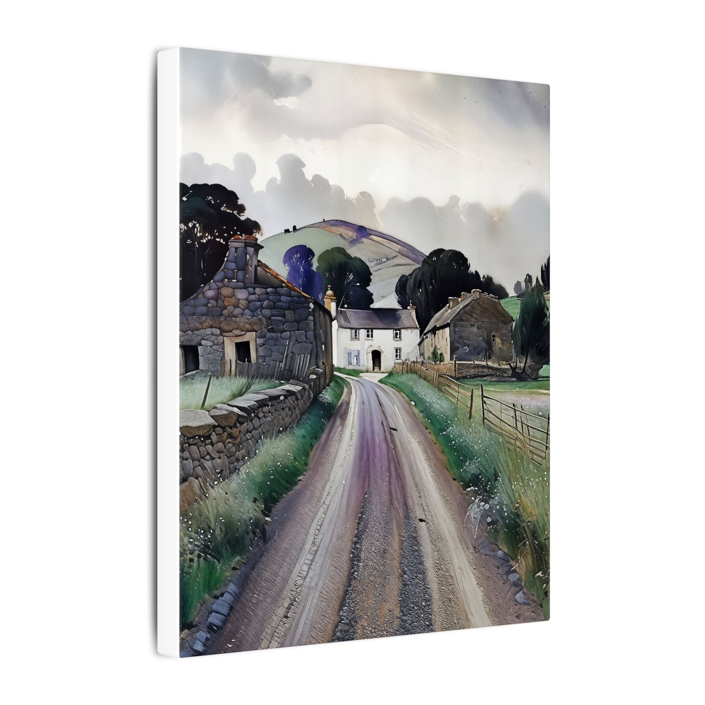 Serene Landscape Canvas Art Print, Wall Decor, Home Decor, Gift for Nature Lovers, Unique Art Piece, Rustic Decor