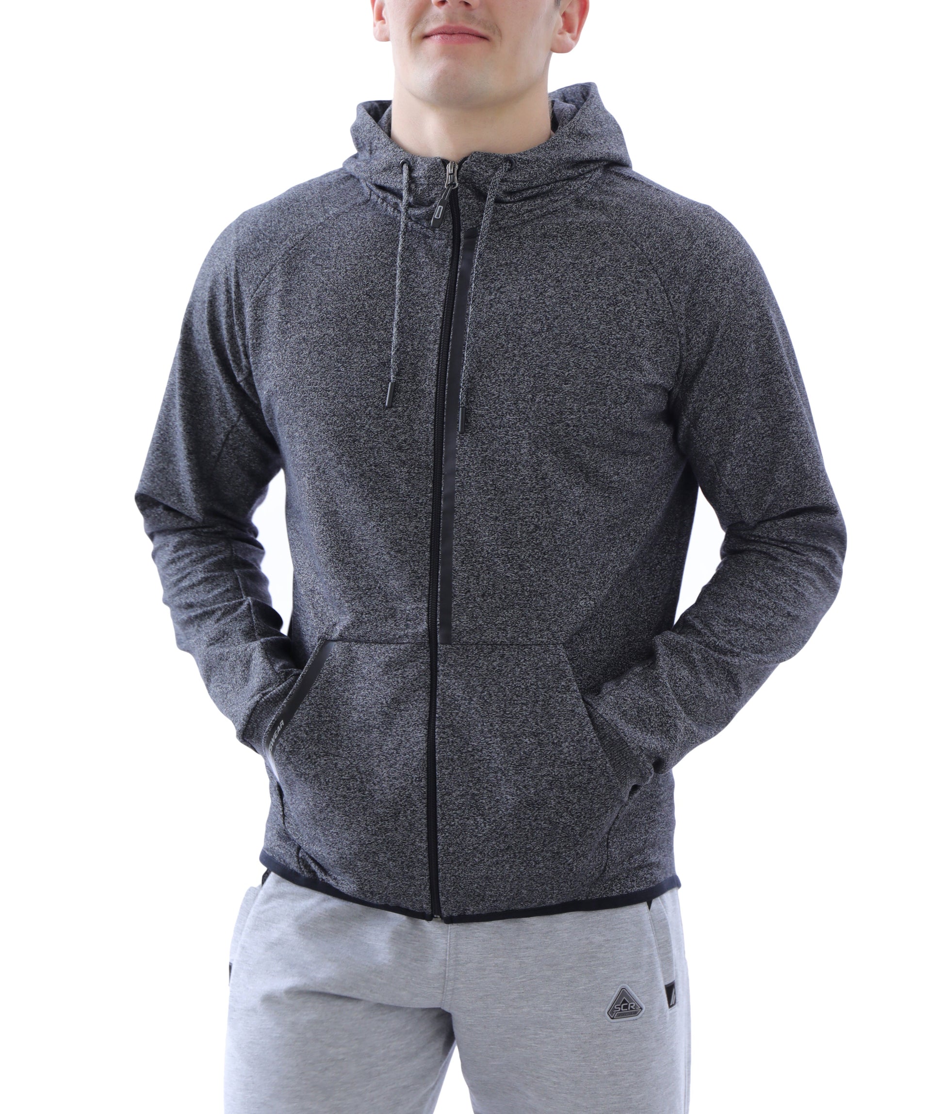 All-Day Comfort Hooded Sweatshirt Slim Fit Heather Grey