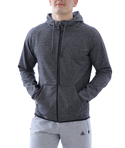 All-Day Comfort Hooded Sweatshirt Slim Fit Heather Grey
