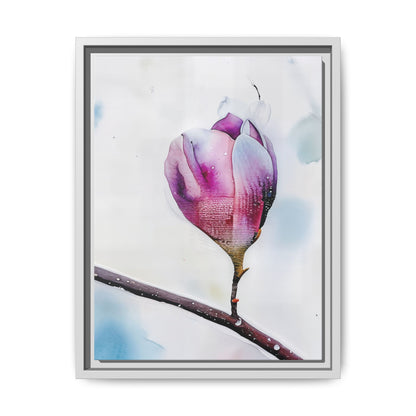 Framed Floral Canvas Art Print, Home Decor, Wall Art, Modern Decor, Gift for Her, Mother's Day, Botanical Print, Flower Gallery