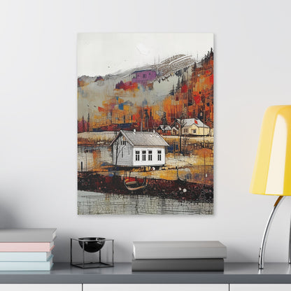 Artistic Canvas Wall Decor, Cozy Home Vibes, Gift for Art Lovers, Rustic Wall Art, Fall Decor, Perfect for Living Room