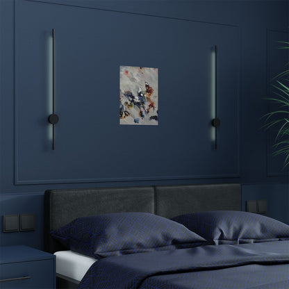 Floral Satin Poster Prints, Elegant Wall Decor, Art for Home, Gallery Style Artwork, Unique Gift for Art Lovers