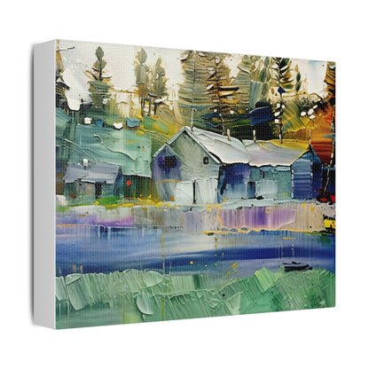 Stretched Canvas Art, Landscape Wall Decor, Rustic Home Aesthetic, Modern Art Piece, Gift for Nature Lovers