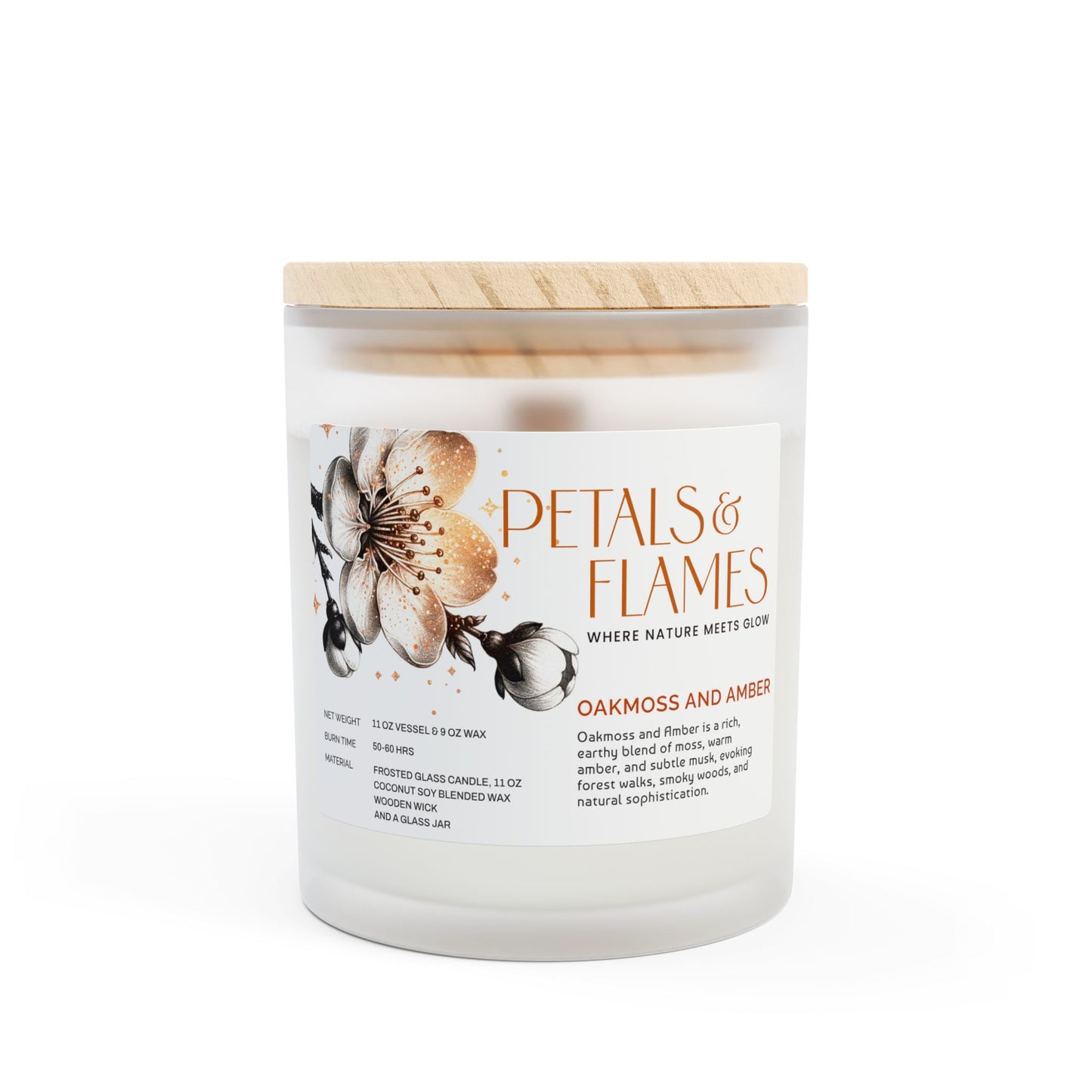 Oakmoss & Amber Candle – Natural, Cozy, Eco-Friendly Gift