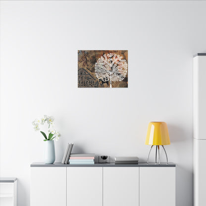 Artistic Tribal Canvas Print, Bohemian Decor, Nature Wall Art, Tribal Inspired Decoration, Unique Home Gift, Vibrant Cultural Piece