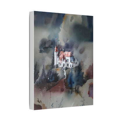 Mystical Castle Art Canvas | Abstract Wall Decor, Home Office Decor, Gift for Art Lovers, Cozy Living Room Accent