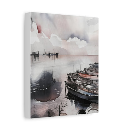 Serene Coastal Canvas Art Print, Nautical Decor, Wall Art, Beach House Decoration, Gift for Ocean Lovers, Bohemian Home