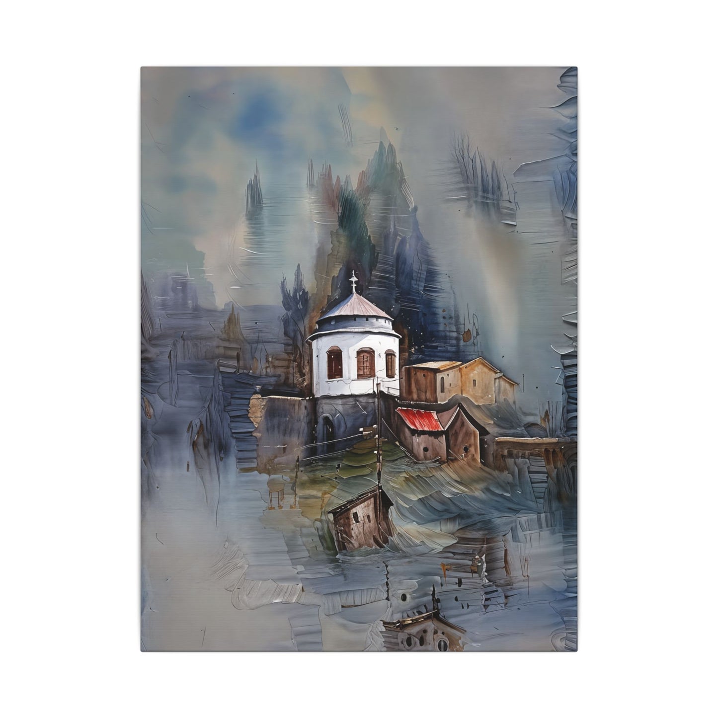 Serene Landscape Canvas Print, Wall Art, Home Decor, Gift for Art Lovers, Living Room Decoration, Teacher Appreciation