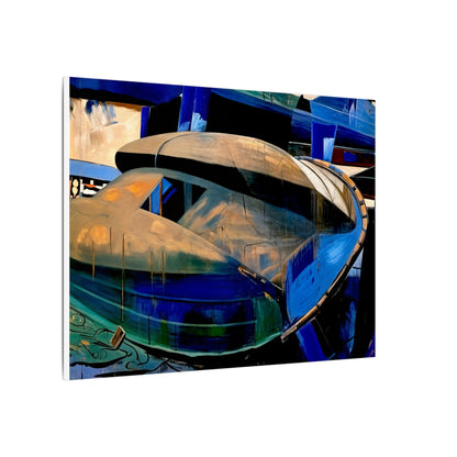 Artistic Canvas Wall Decor, Modern Abstract Art Print, Nautical Decor, Unique Home Decoration, Gift for Art Lovers