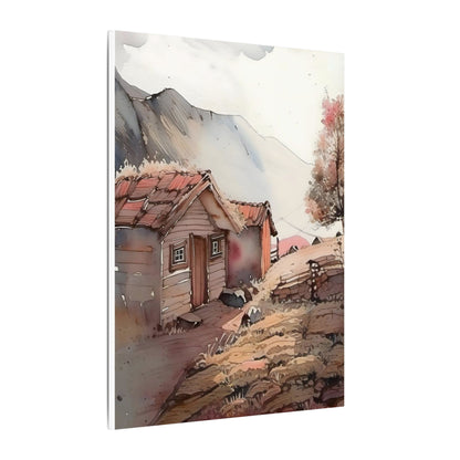 Serene Landscape Wall Art, Canvas Print, Rustic Decor, Home Office Wall Hanging, Nature Scene, Gift for Nature Lovers