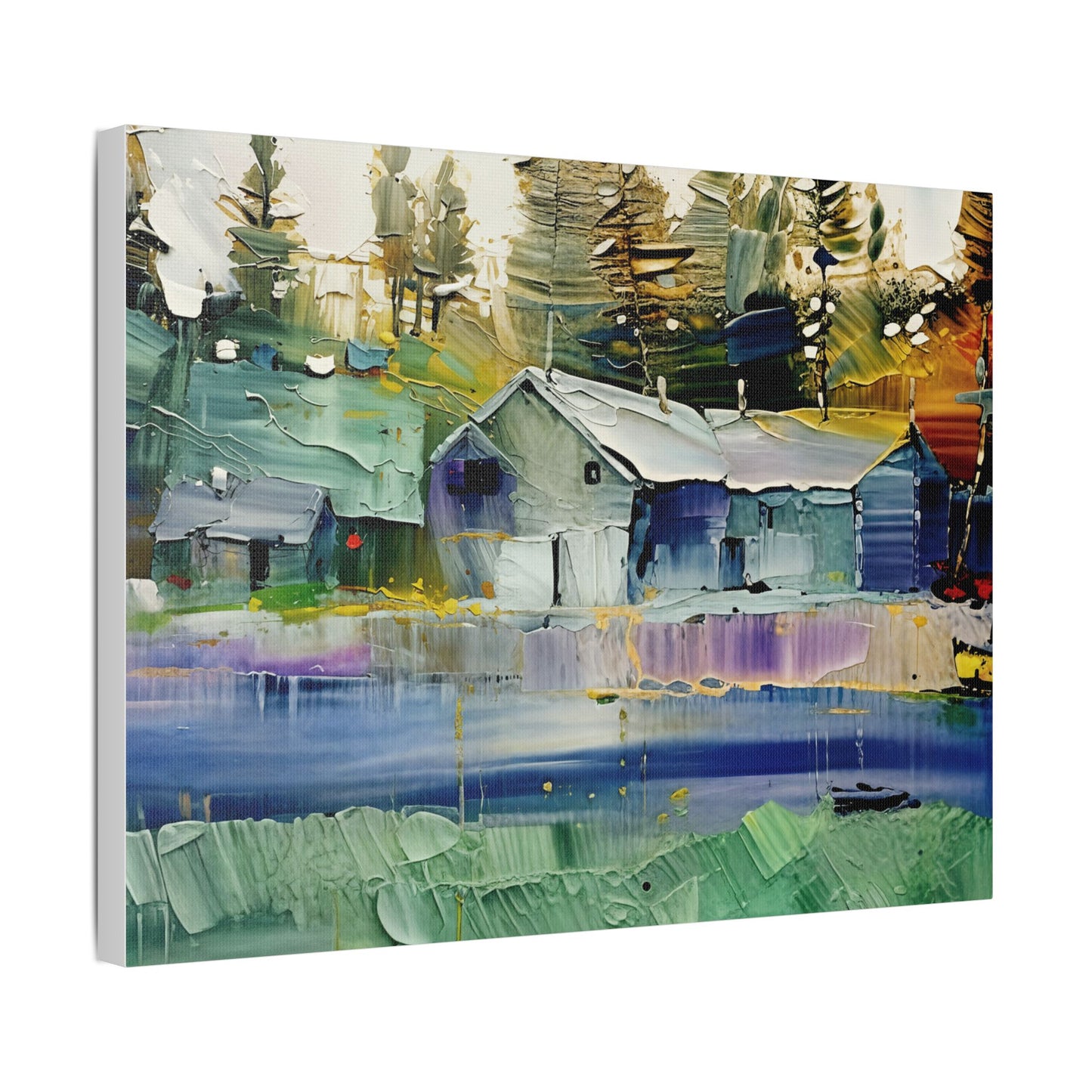 Stretched Canvas Art, Landscape Wall Decor, Rustic Home Aesthetic, Modern Art Piece, Gift for Nature Lovers