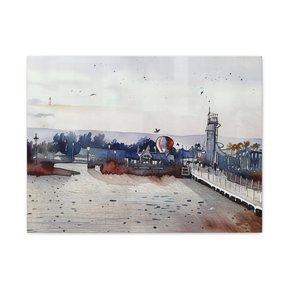 Scenic Wall Art Canvas, Beach Decor, Nautical Home Accent, Coastal Artwork, Gift for Nature Lovers