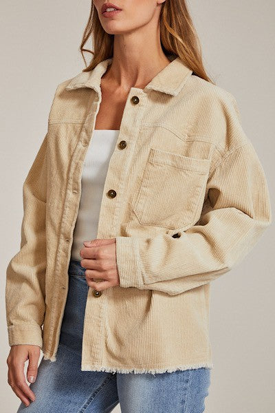 Corduroy jacket Oatmeal