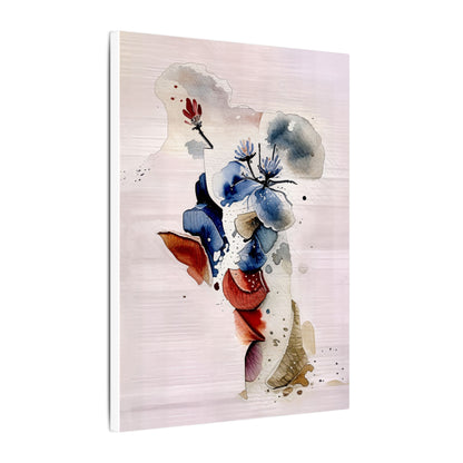 Framed Floral Art Print, Abstract Wall Decor, Matte Canvas Artwork, Home Aesthetic, Gift for Nature Lovers