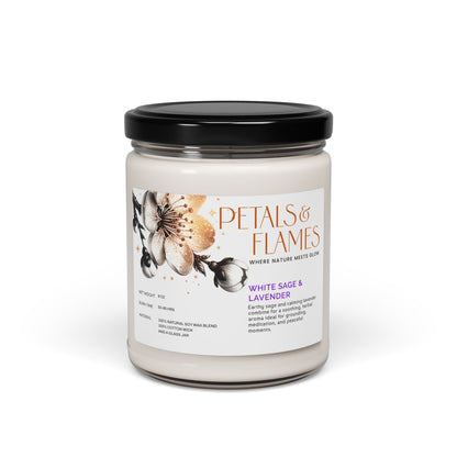 White Sage & Lavender Candle – Calm, Cozy, Eco-Friendly