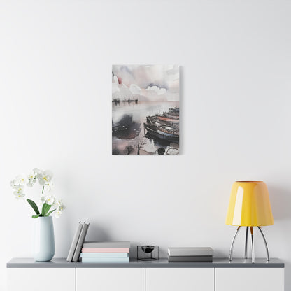 Serene Coastal Canvas Art Print, Nautical Decor, Wall Art, Beach House Decoration, Gift for Ocean Lovers, Bohemian Home