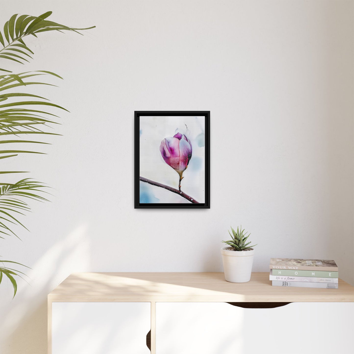 Framed Floral Canvas Art Print, Home Decor, Wall Art, Modern Decor, Gift for Her, Mother's Day, Botanical Print, Flower Gallery