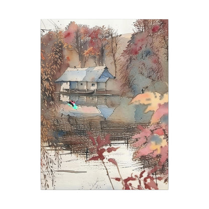 Artistic Canvas Wall Art, Home Decor, Nature Scene, Rustic Wall Decor, Gift for Nature Lovers, Cozy Living Room Decoration